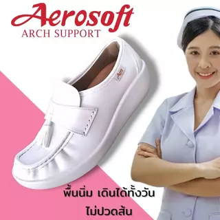 SIZE35-42 Aerosoft (แอโร่ซอฟของแท้100%) รองเท้าคัชชูเพื่อสุขภาพ รุ่น Healthy A1 (NW9091)