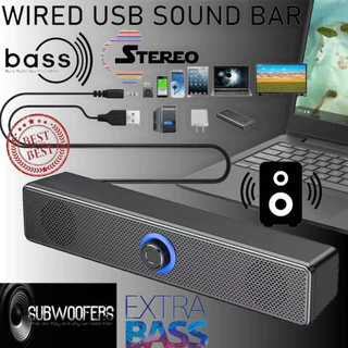 🚚พร้อมส่ง🚚ลำโพงคอม USB ลําโพง ซาวด์บาร์ แบบมีสาย สามารถเชื่อมต่อ TV หรือคอมพิวเตอร์ แบบมีสาย Speaker