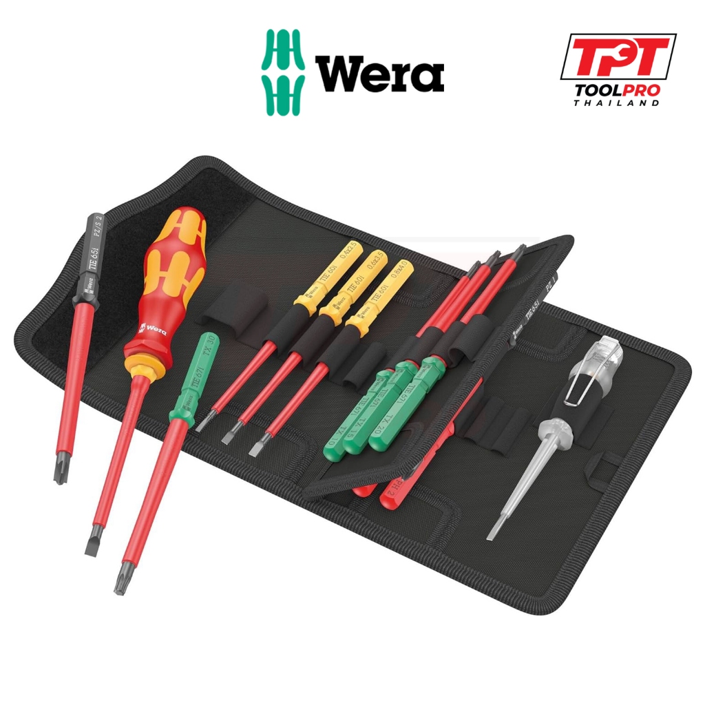 Wera *รุ่นใหม่ 2024* ชุดไขควงกันไฟฟ้า KK VDE 16 Universal 1 Tool Finder (05006607001)