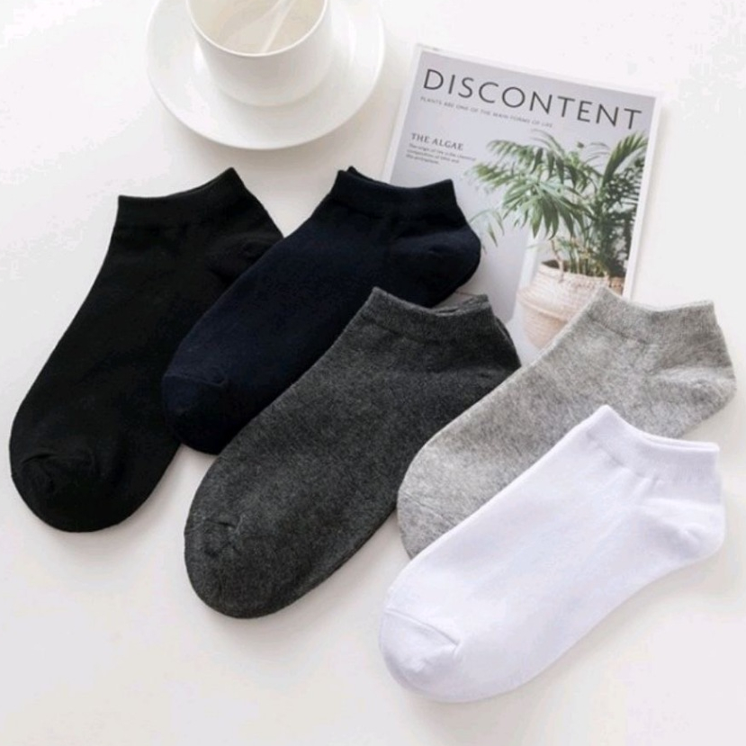 5สีถุงเท้าข้อสั้น ถุงเท้าข้อเล็ก เนื้อผ้านุ่มสบาย ระบายอากาศ ไม่อับชื้น