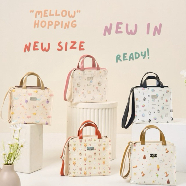 กระเป๋าสะพายข้าง KEPT รุ่น Mellow Hopping ใส่ iPad 11 นิ้วได้ ใส่กระเป๋าเงินใบยาวได้ มีซิป ปรับความยาวสายได้