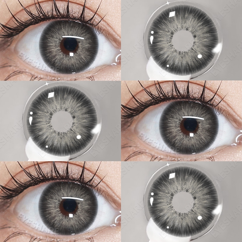 [COD]-Eyeshare คอนแทคเลนส์สีเทาพัทยา 1 คู่ 14.2mm คอนแทคเลนส์สีมินิน่ารัก ขยายรูม่านตา ใช้ได้หนึ่งปี พร้อมจัดส่งฟรี