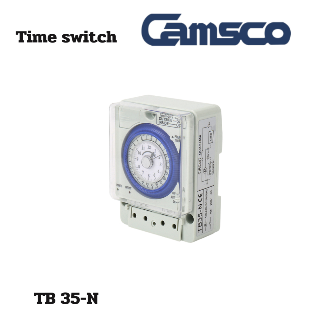 นาฬิกาตั้งเวลาเปิด-ปิดไฟ 24ชั่วโมง  Timer switch TB35-N