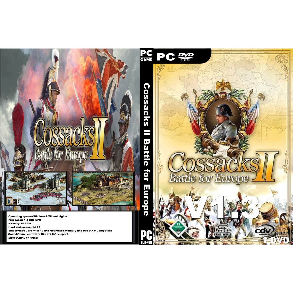 แผ่น Game PC Cossacks II Battle for Europe (1DVD)
