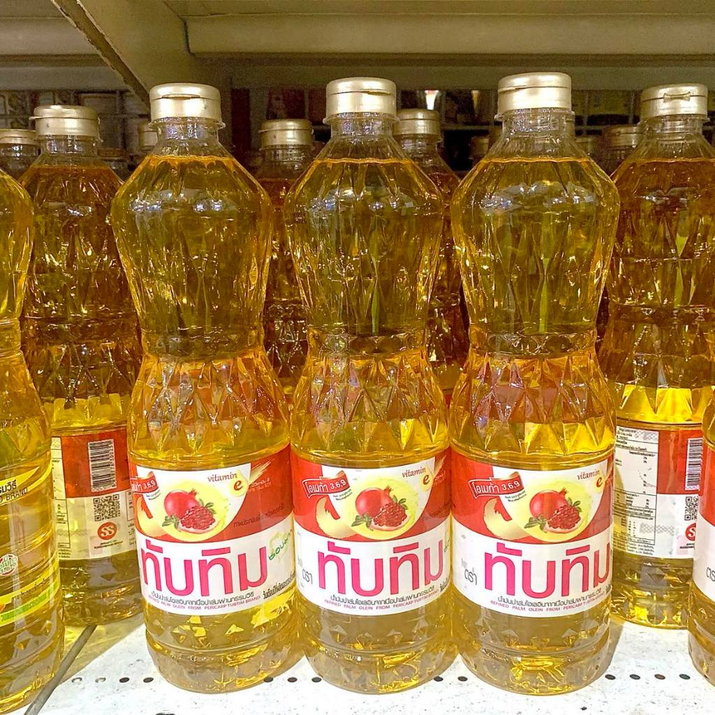 [ส่งฟรี] น้ำมันปาล์ม ตราทับทิม น้ำมันทับทิม 1 ลิตร