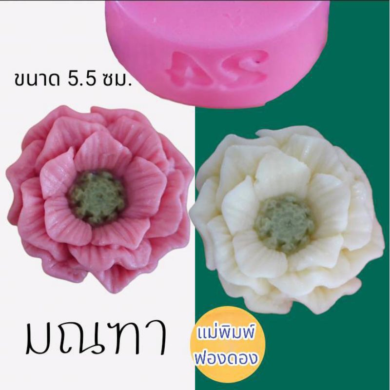 แม่พิมพ์ฟองดอง สำหรับทำขนมวุ้น และขนมต่างๆ รูปดอก มณฑา