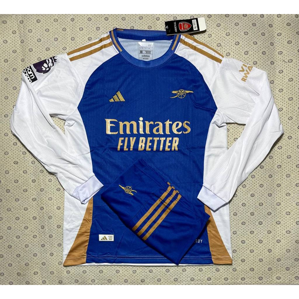 เสื้อฟุตบอล ทีมอาร์เซนอลแขนยาว เสื้อพร้อม กางเกงใหม่ล่าสุดชุดกีฬา 2024 กับ 2025 เนื้อผ้าดีใส่สบาย