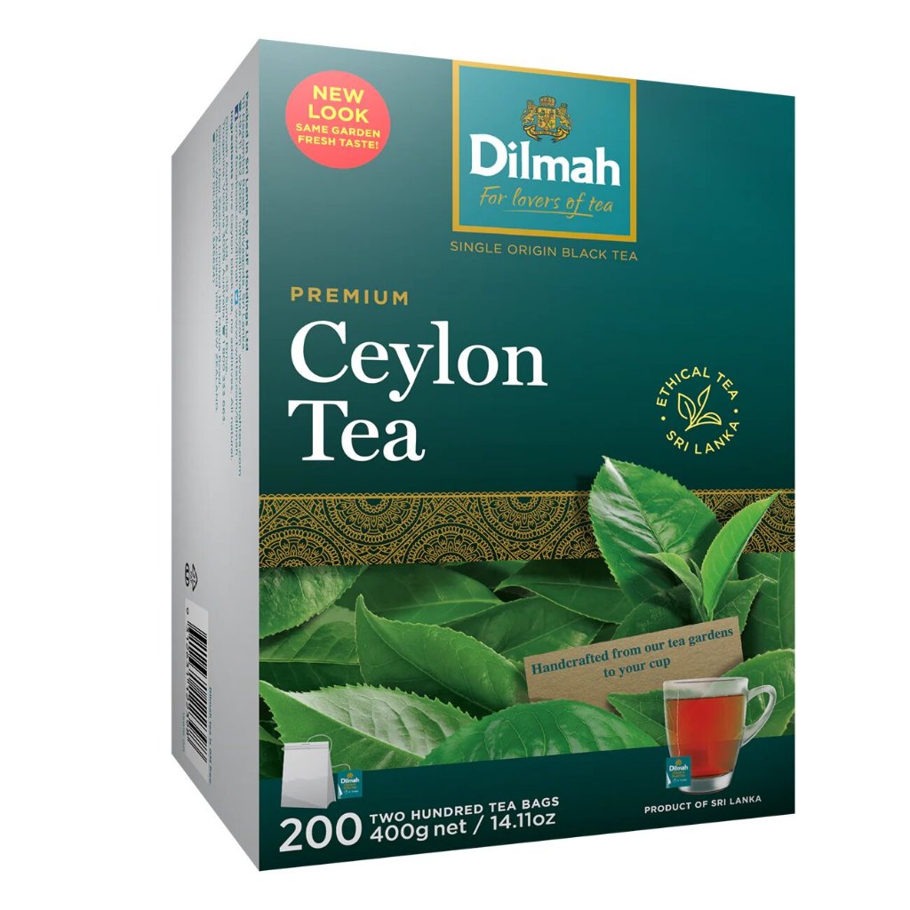 ชาดิลมา เพียวซีลอน  พรีเมียม 200 ถุง/ Dilmah Pure Ceylon Premium Tea Bags 200 pack | 400g