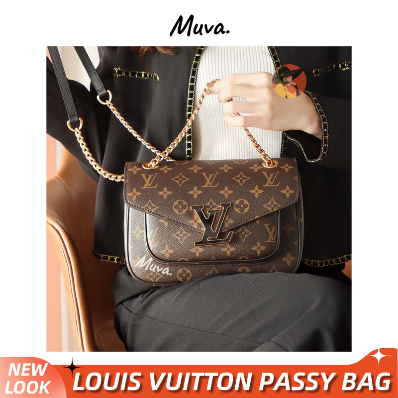 หลุยส์ วิตตอง👜Louis Vuitton PASSY Women/Shoulder Bag /กระเป๋าโซ่