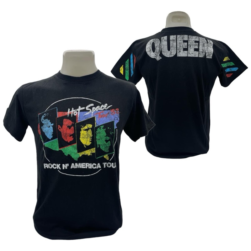 เสื้อยืดวง Queen ลาย HOT SPACE TOUR '82 (2023) ลิขสิทธิ์แท้ UK