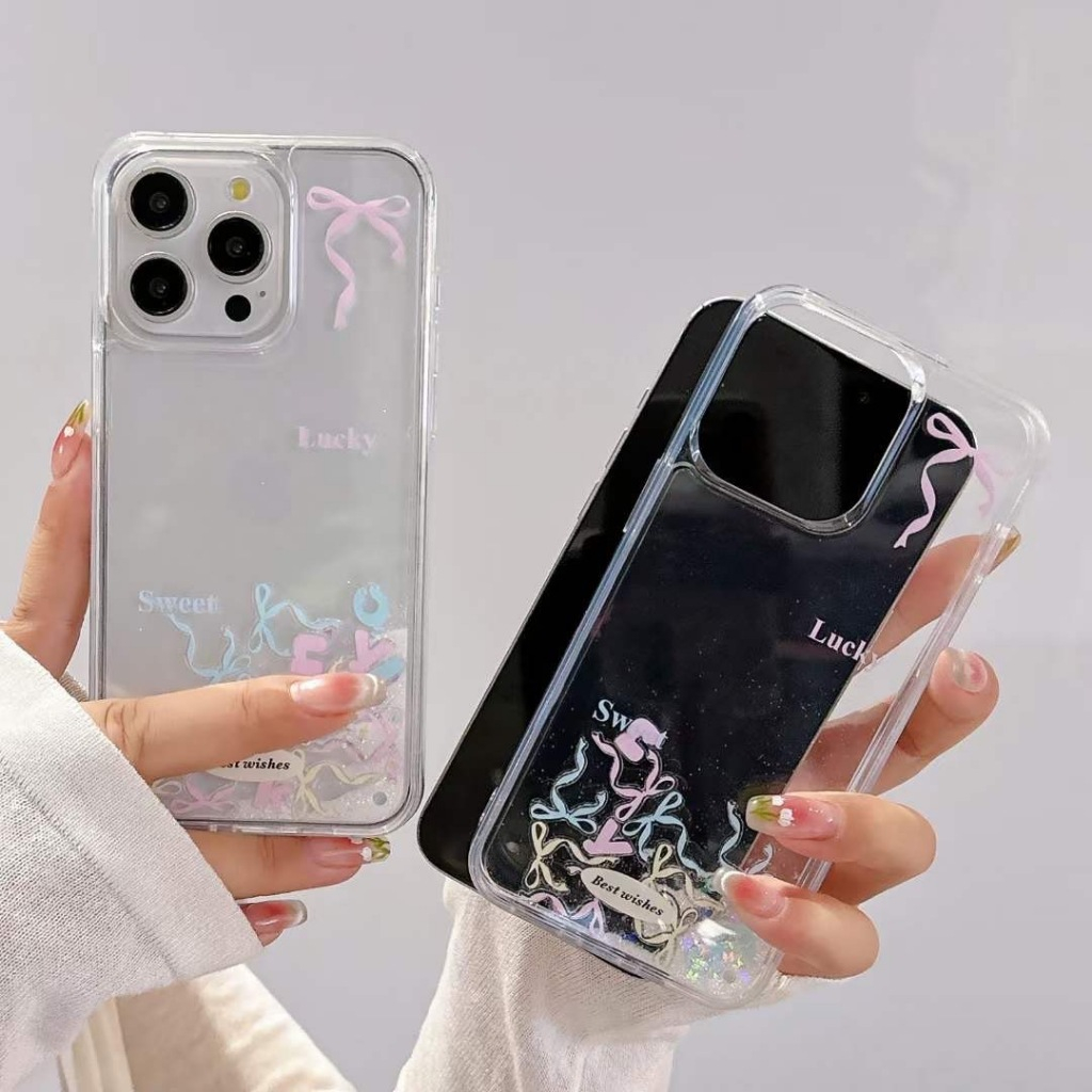 AD241 Case ตู้น้ำงานโบว์ งานมาใหม่ สำหรับไอโฟน เคสตู้น้ำ สินค้ามีพร้อมส่งจากไทย