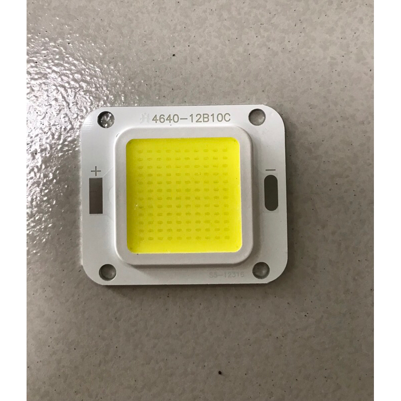 COB LED Chip 50W / 100W สำหรับ DIY ไฟสปอตไลท์ ไฟถนน แสงวอร์ม 3000-3500K /แสงขาว 6000-6500K 32-34Vdc