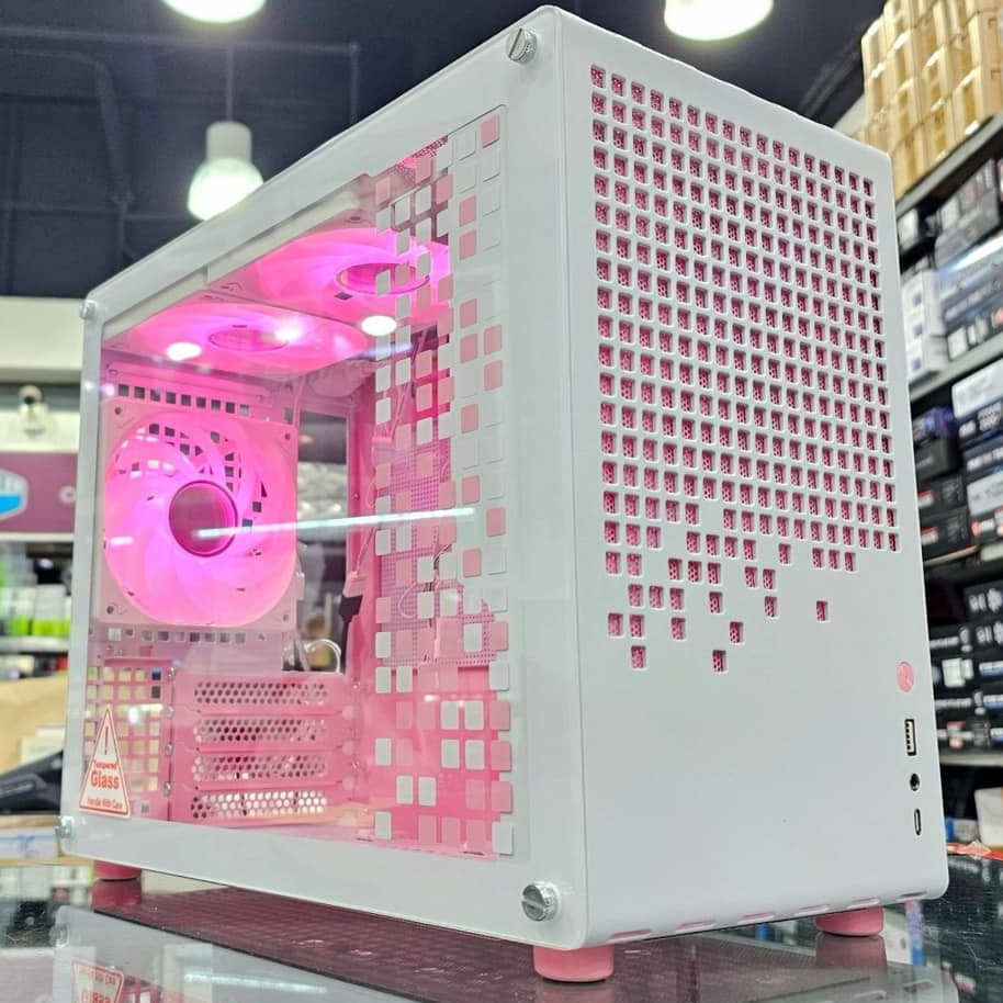 JONSBO Z20 PINK/WHITE TG ARGB 3FAN CASE