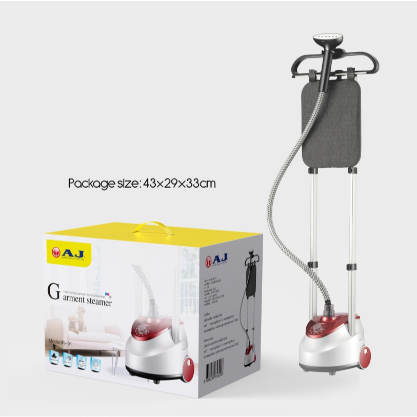 AJ เครื่องพ่นรีดไอน้ำ รุ่น IR-01 ปรับความสูงได้ กำลังไฟ 1800 วัตต์ ความจุแทงค์น้ำ 1.8 ลิตร