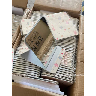 กระจกแต่งหน้า กระจกตั้งโต๊ะ กระจกพับ ลายตุ๊กตาหมี🧸 มี 2 ​​ขนาด พร้อมส่ง