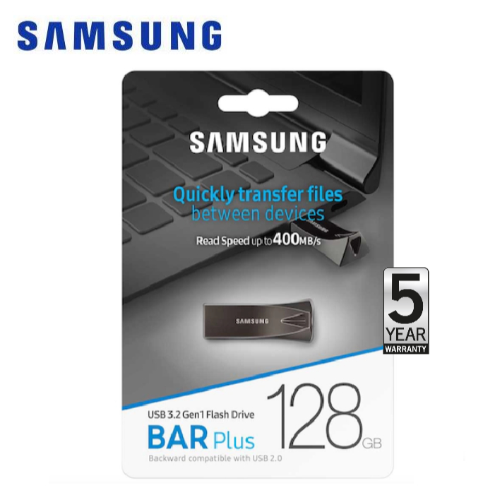 Samsung 128GB BAR Plus USB3.2 (400MB/s)