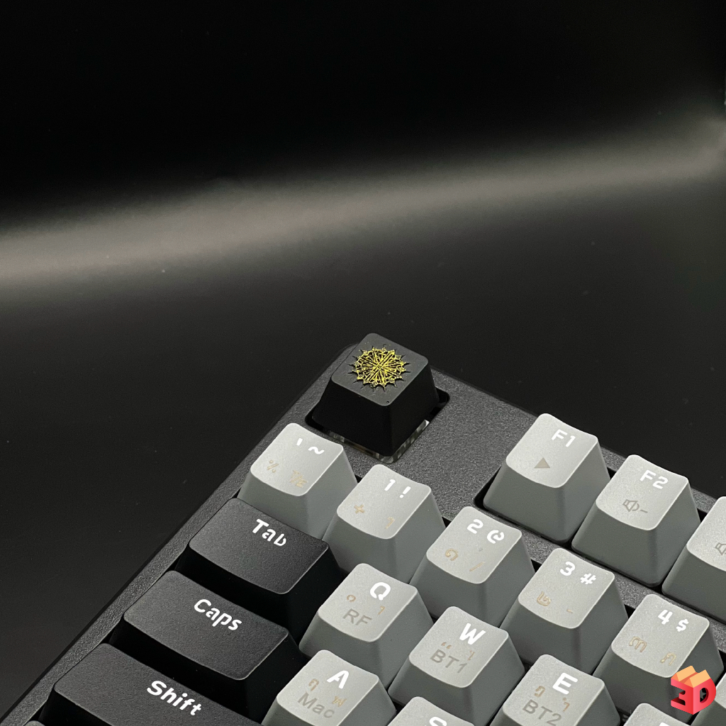 คีย์แคปยันต์ 8 ทิศ พร้อมส่ง Keycap ปุ่มกดคีย์บอร์ดยันต์ 8 ทิศ ปรับฮวงจุ้ย และปกป้องสิ่งชั่วร้ายออกไป