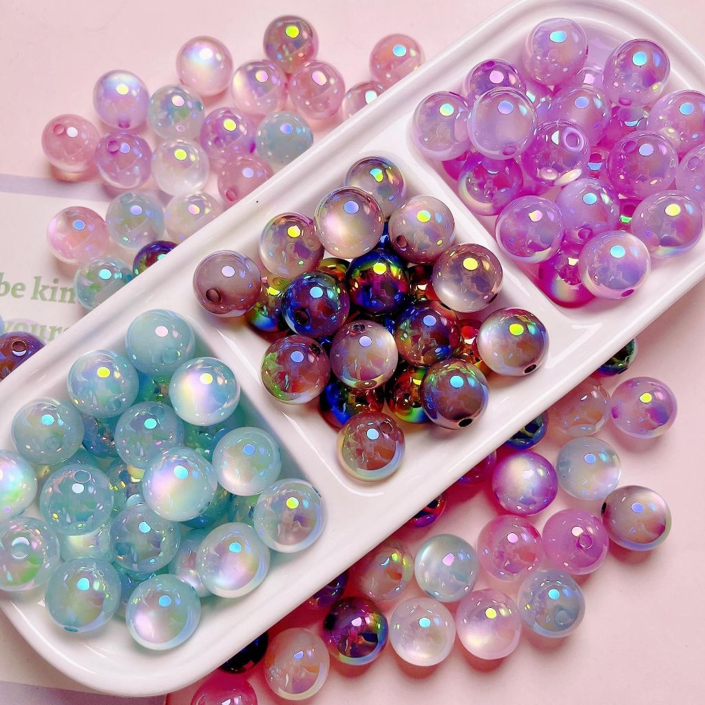 ลูกปัด ตาแมว เยลลี่ เคลือบ UV เคลือบ 16mm อุปกรณ์เสริมงานฝีมือ งาน DIY ใช้สำหรับการทำพวงกุญแจ ที่กระเป๋า ที่ห้อยโทรศัพท์
