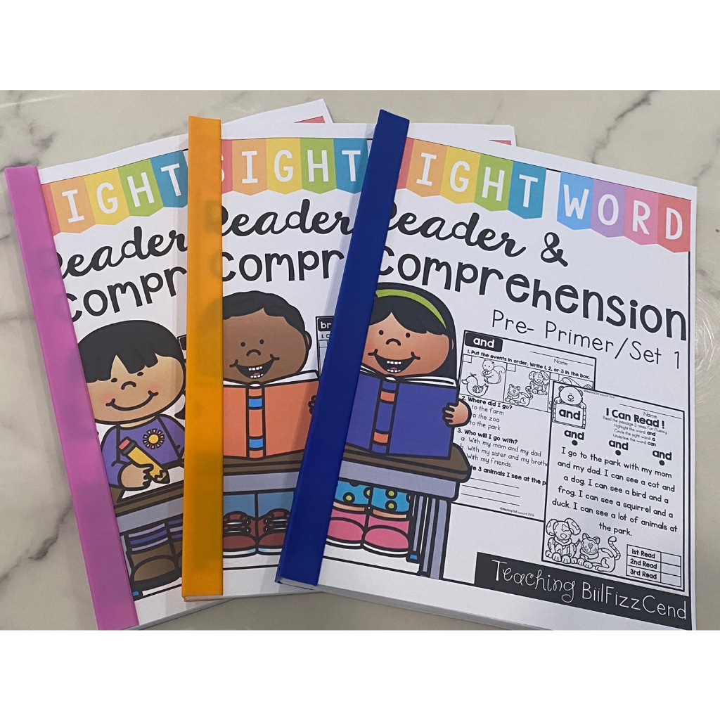 แบบฝึกหัด Worksheet Sight Word Reader and Comprehension  พร้อมส่ง
