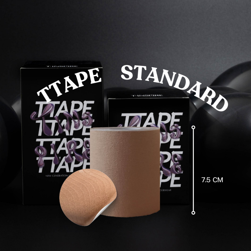 TTAPE Standard TAPE สำหรับผิวมัน เหงื่อออกง่าย (size 7.5 cm.)