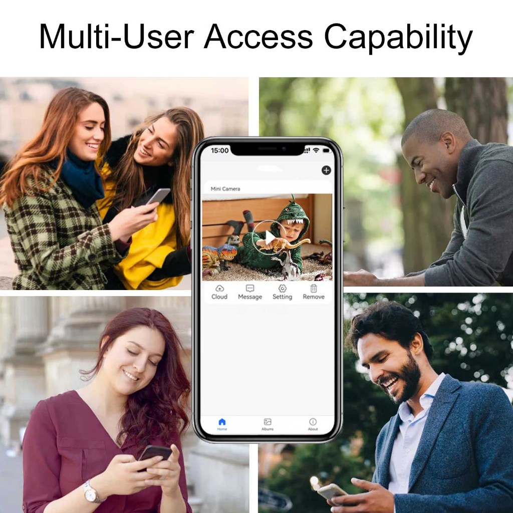 4K DIY Wireless WiFi กล้อง 2.0MP ไมโครโฟนในตัวรองรับสมาร์ทโฟน APP ถ่ายทอดสด 1080P