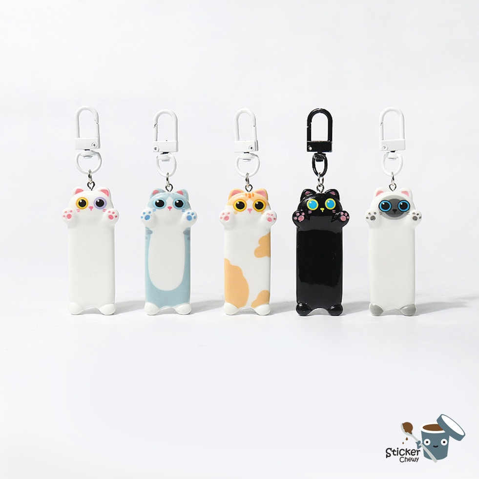 ร้านไทย พร้อมส่ง!! พวงกุญแจแมวสายพันธุ์ต่างๆ พวงกุญแจโลหะkeyring keychain ที่ห้อย airpod แมวสามสี แมวสีสวาท แมวดำ แมวเทา