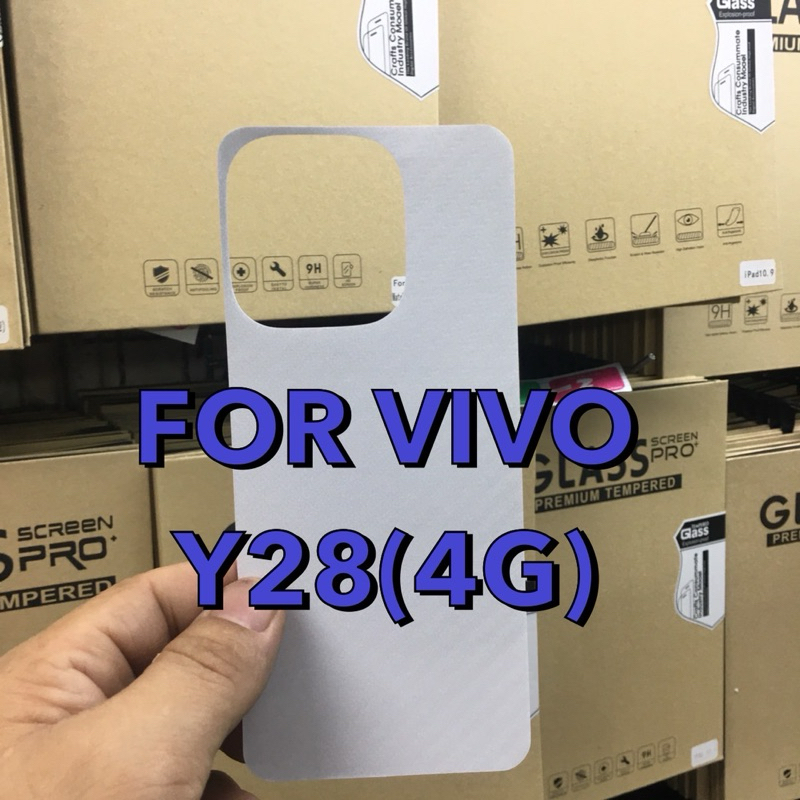 ฟิล์มหลังเคฟล่า รุ่น ViVO Y28(4G) กันรอยด้านหลัง กันรอยขีดข่วน ตรงรุ่นพร้อมส่งจากไทย