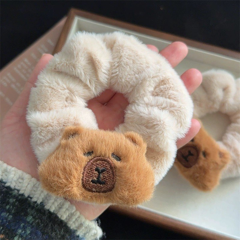 [พร้อมส่ง ] ยางรัดผม กิ๊บติดผมลายคาปิบาร่า / ลูปี้