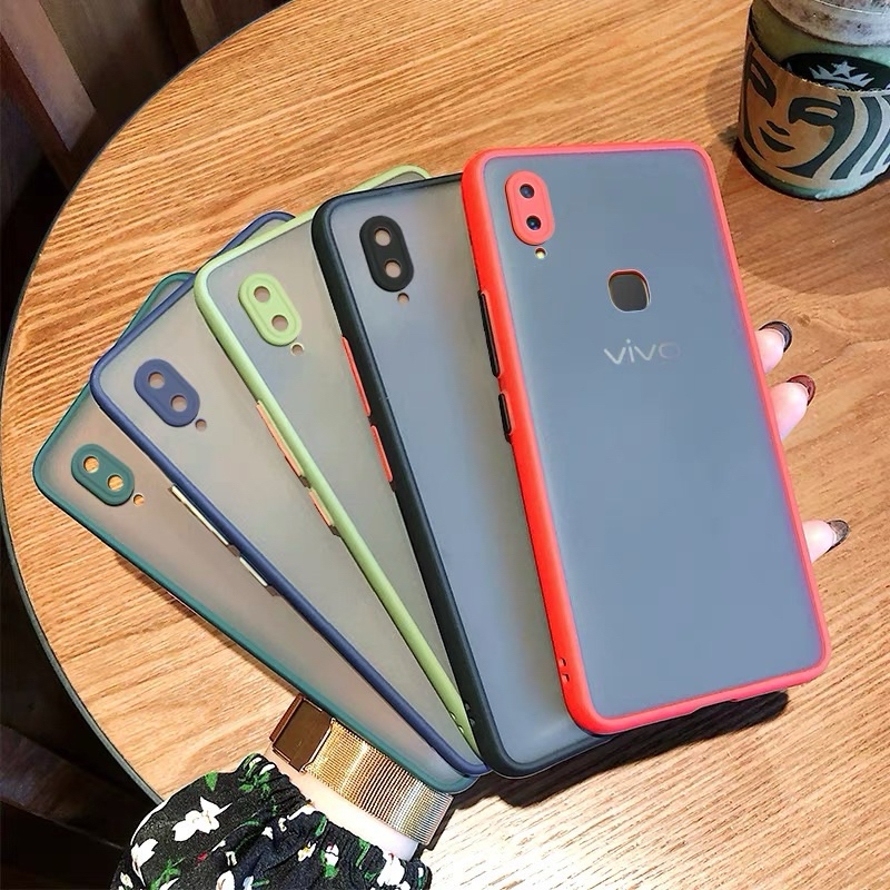 เคสขอบสี Vivoรุ่นY11/Y12/Y15/Y17/Y19/Y95/Y93/Y91C/Y91i/Y36