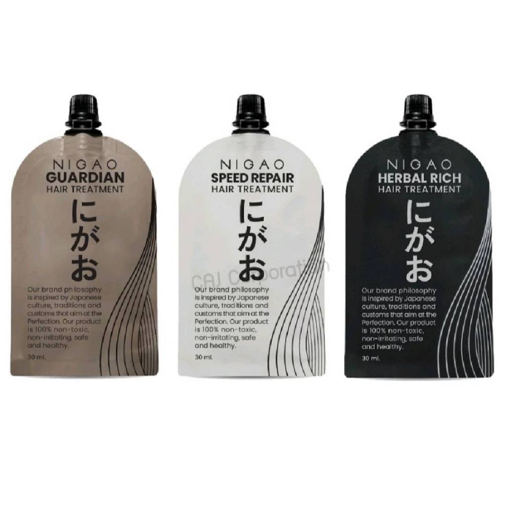 NIGAO Hair Treatment ทรีทเม้นท์บำรุงผม นิกาโอะ แฮร์ ทรีทเม้นท์ บำรุงผมแห้งเสีย (ซอง30 ml)