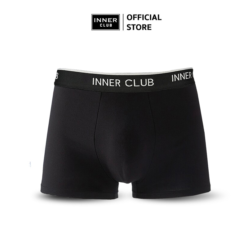 INNERCLUB บ๊อกเซอร์ชาย รุ่น Air Active V.2 (แพค 1 ตัว) สีดำล้วน M-XXL