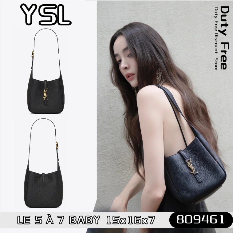 YSL Saint Laurent LE 5 À 7 BABY soft grained leather handbag แซงต์โลร็องต์ กระเป๋ารักแร้ผู้หญิง/กระเป๋าสะพาย 809461
