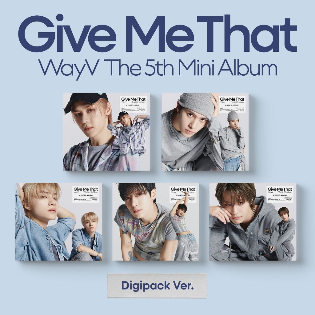 WayV The 5th Mini Album 'Give Me That' - Digipack Ver. (Random)