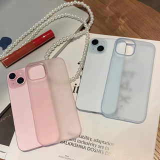 เคส For iPhone 18 17 Air 11 13 16 15 12 14 Pro max 16 Plus เคสผิวด้าน เคสบาง เคสแข็ง แบบขุ่น กันเลน กันรอยนิ้วมือ