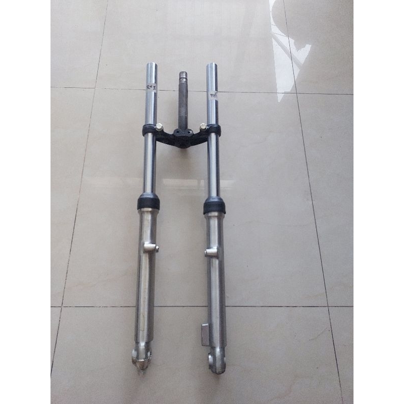 ชุดโช๊คหน้าพร้อมแผงคอล่างใส่ Yamaha RXS-RXS115-ผRXK-RX135-Concord ของแท้ญี่ปุ่นใหม่เก่าเก็บสวยๆยกชุด