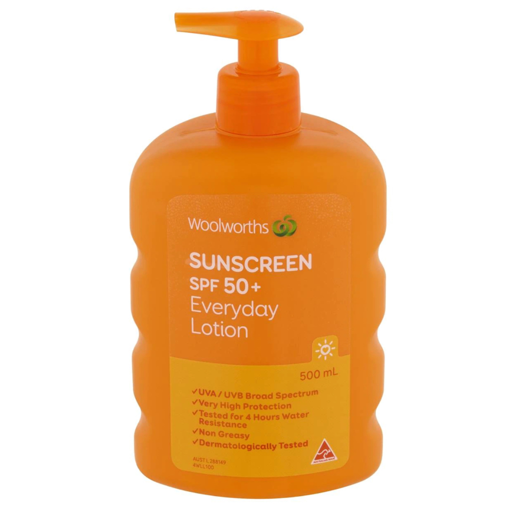 พร้อมส่ง Woolworths Sunscreen Spf 50+ 500ml Exp.DEC2026