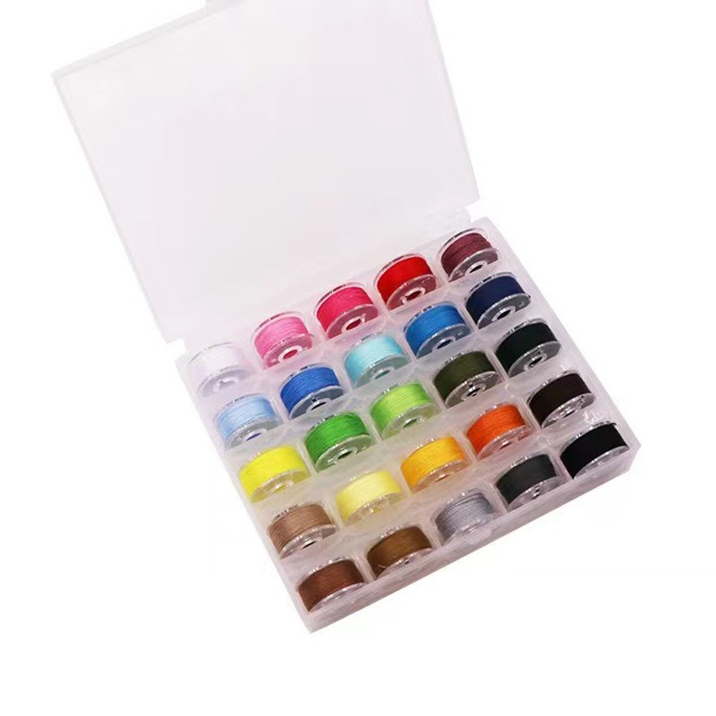 กล่องใส่กระสวย พร้อมด้าย 25 ชิ้น , 36 ชิ้น