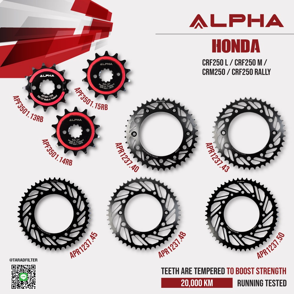 สเตอร์ ALPHA ใช้สำหรับ Honda CRF250 L / CRF250 M / CRM250 / CRF250 RALLY [ APF3501 / APR1237 ]