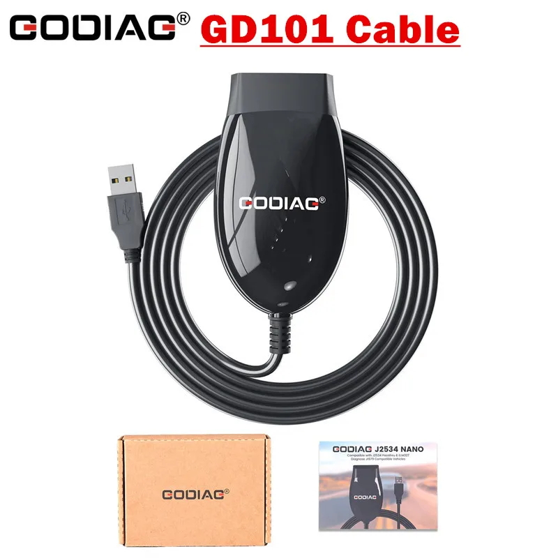 GODIAG GD101 J2534 and ELM327 Diagnostic Cable for Toyota TIS / Honda HDS / VAG ODIS / FORScan Ford 