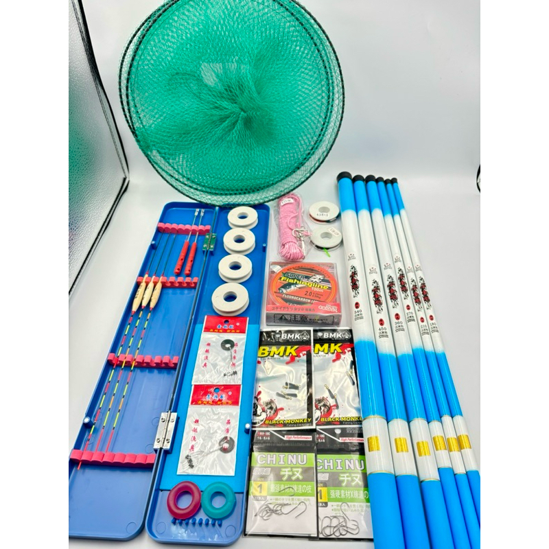 ชุดโครตคุ้มชิงหลิวพร้อมตก  คัน+กระชังและอื่นๆ Sports เอ็น ตะขอ