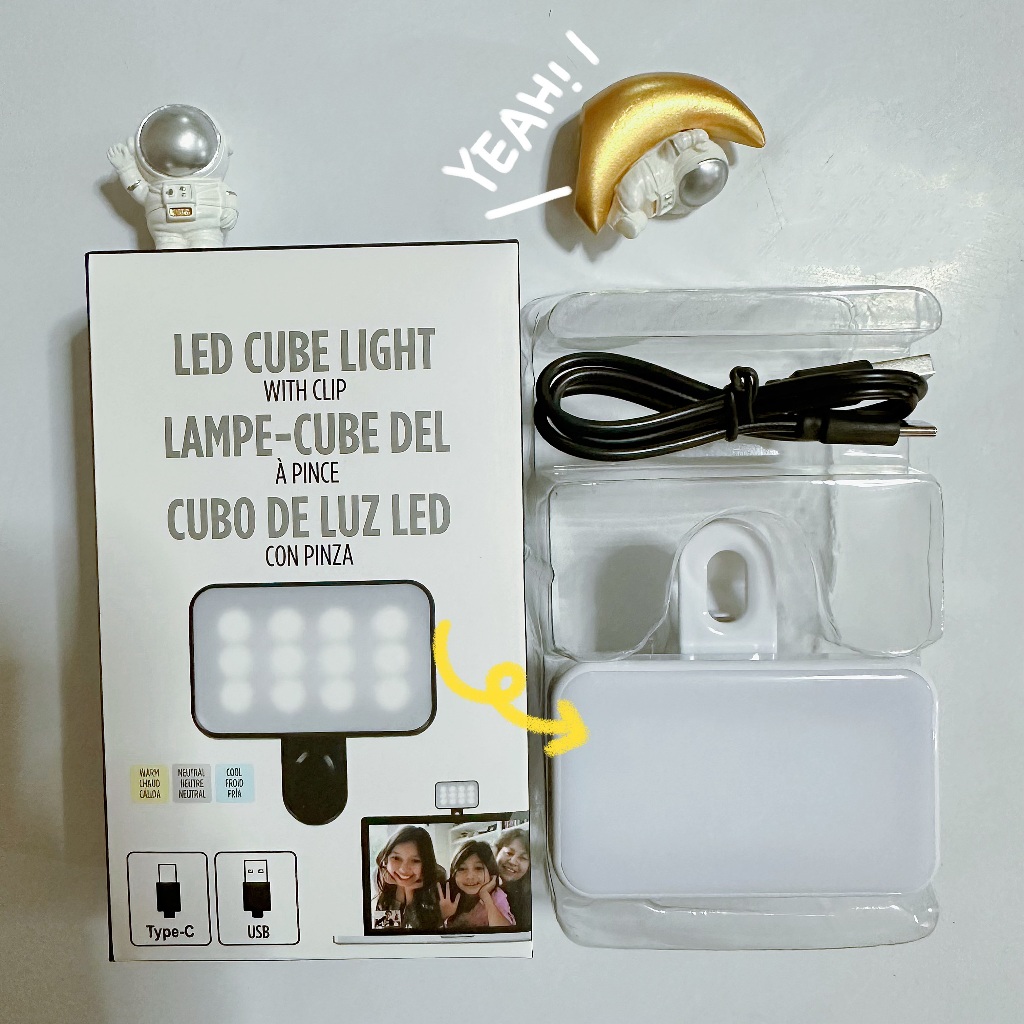 ✔[🇹🇭พร้อมส่ง🎁]โคมไฟเซลฟี่ LED 3 โหมด ปรับได้ ขนาดเล็ก พกพาง่าย ถนอมสายตา ชาร์จไฟได้ สําหรับสมาร์ทโฟน แล็ปท็อป กล้อง BGD0