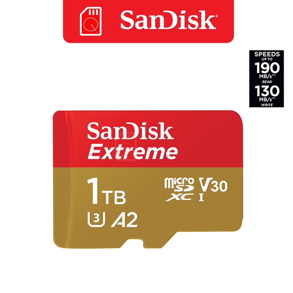 SanDisk Extreme microSDXC, SDSQXAV 512GB-1TB แซนดิสก์ เมมโมรีการ์ด for DJI Gopro Nintendo Switch