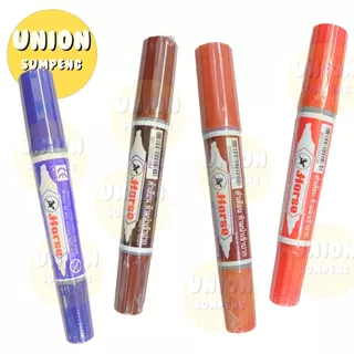 (USP)💢ราคาส่ง💢(ชุด12สีครบ)แท้💯 ปากาเคมี2หัว ตราม้า ชุด12สี ปากกาเคมี 2 หัว เคมี Horse Twin Marker (บรรจุ1ชุด)