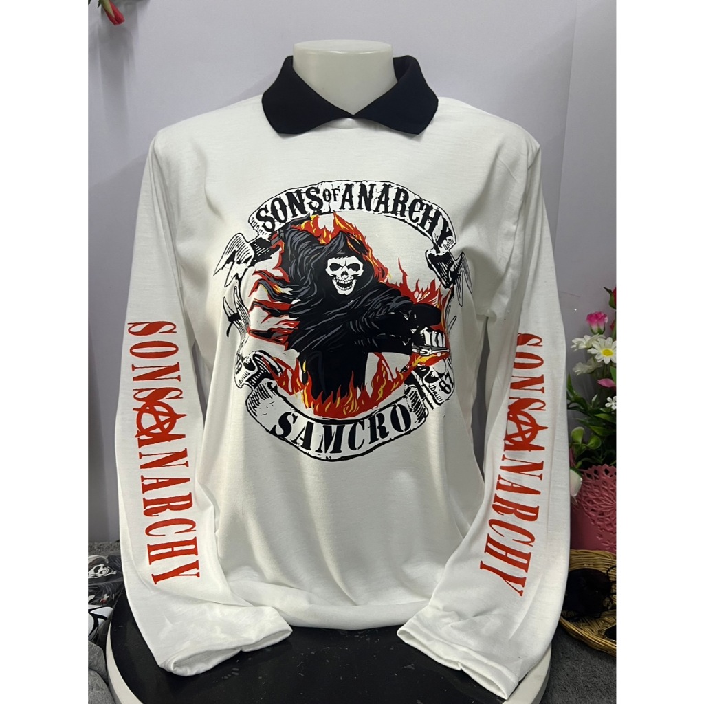 เสื้อโปโลผู้ชาย คอปกพิมพ์ลาย