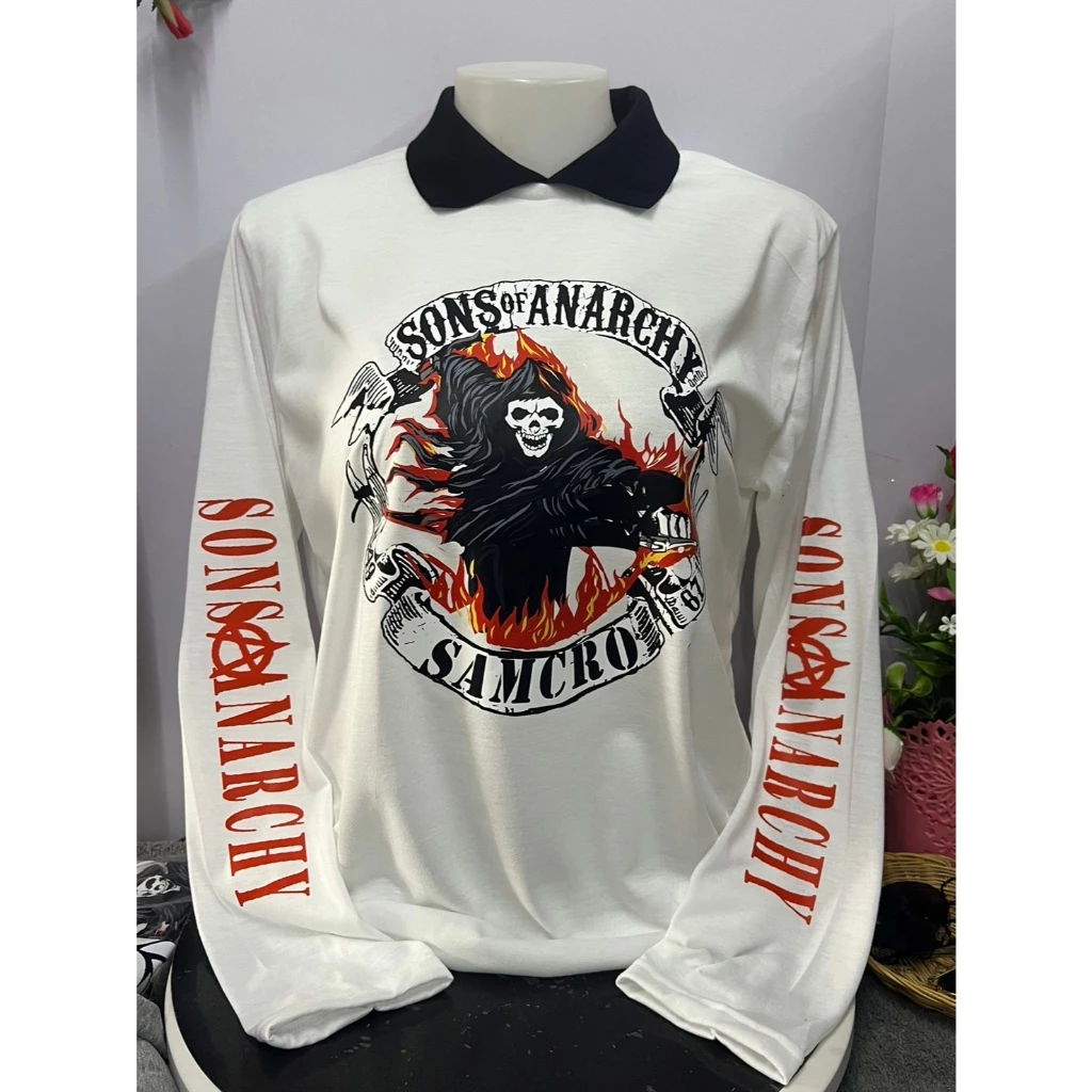 เสื้อโปโลผู้ชาย คอปกพิมพ์ลาย