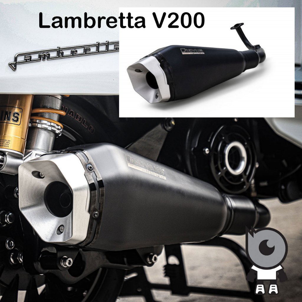 ท่อแต่ง Remus Performance แท้ สำหรับ New Lambretta รุ่น  V200