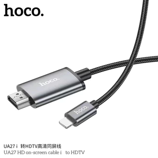 HOCO UA27 สายเแปลงสัญญาณภาพเเละเสียงเข้าจอ TV สำหรับ iOS/Type-C to HDTV เชื่อมต่อภาพจากโทรศัพท์หรือแท็ปเล็ตไปยังจอทีวี