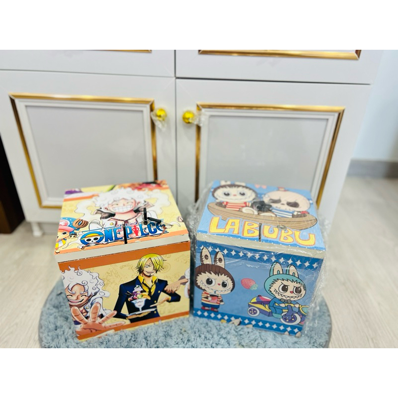 ออมสินแถมฟรีกุแจล็อค ทรงเหลี่ยม น่ารัก กล่องไม้น่ะค่ะล็อคได้จริง