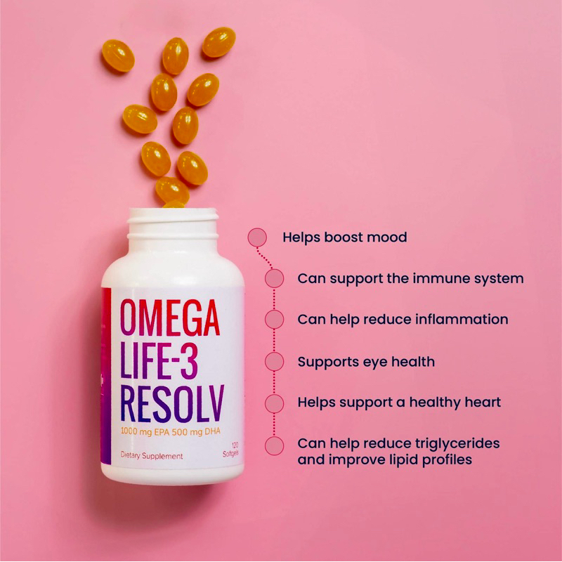 ผลิตภัณฑ์อาหารเสริม OMEGA LIFE-3 RESOLVหมดอายุ(4/มีนาคม/2026)