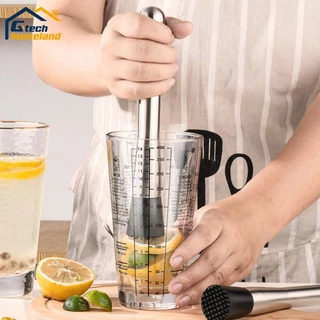 แท่งบดผลไม้ ไม้บดค็อกเทล ค้อนน้ำแข็ง สเเตนเลส 304 อุปกรณ์บาร์เทนเดอร์ Cocktail Muddler